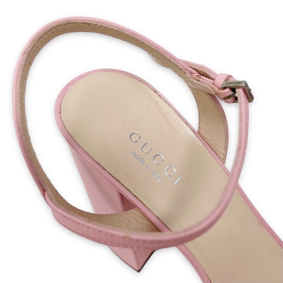 Gucci Marmont Platform Heels 120 mm Pink Size 36.5 - Picture 4 of 5